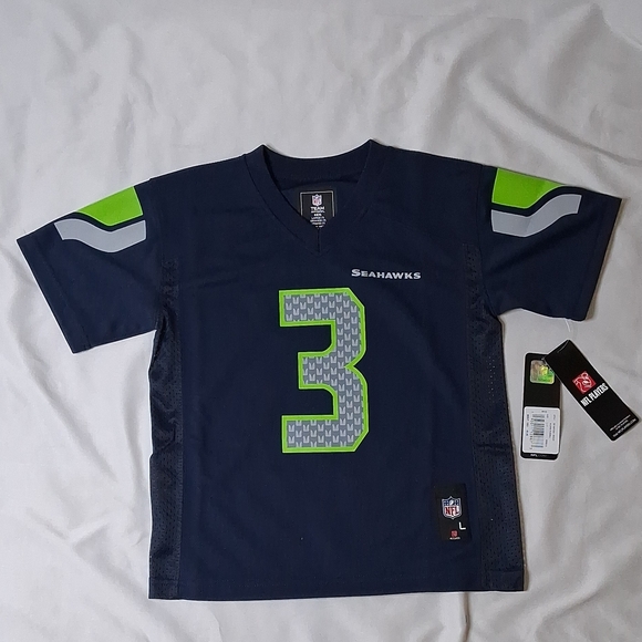 Nike Other - Nike Seattle Seahawks Kids Russell Wilson #3 Navy Football Jersey